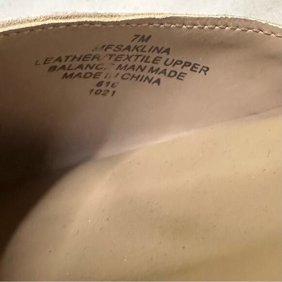 MARC FISHER SAKLINA ESPADRILLE STUDDED WEDGE SANDAL SHOE TAN WOMENS 7M - Picture 8 of 11